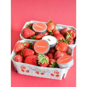 Strawberry Mini Scented Soy Candle