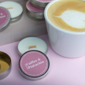 Coffee & Pistachio Mini Scented Soy Candle