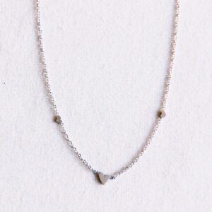Three Hearts Stainless Steel Silver Necklace