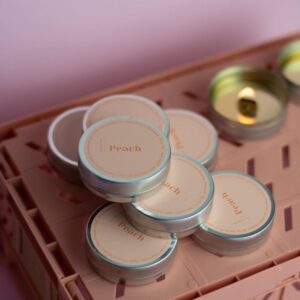 Peach Mini Scented Soy Candle