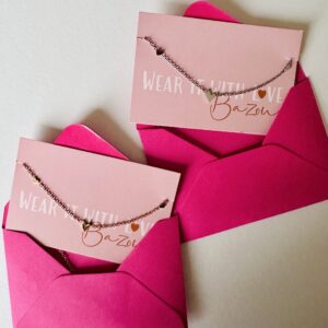 Three Hearts Stainless Steel Gold Necklace