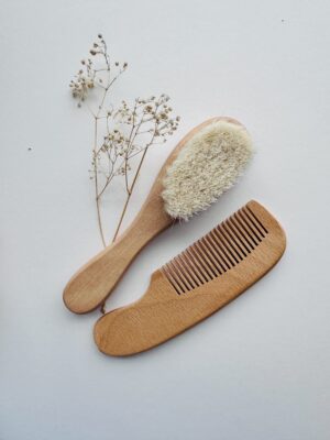 Wooden Baby Brush & Comb Set