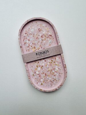 Pink/Beige Terrazzo Trinket Tray