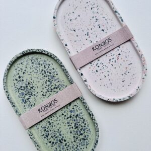 Light Pink/Subtle Terrazzo Trinket Tray
