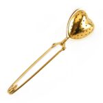 Gold Heart-Shaped Loose Tea Infuser