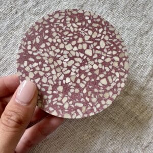 Red-Violet Terrazzo Coaster