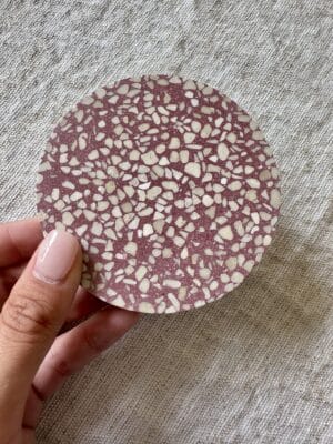 Red-Violet Terrazzo Coaster