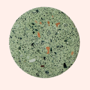 Groene/Kaneel Terrazzo Onderzetter