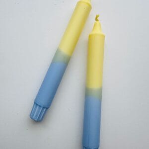 Pastel Yellow/Blue Dinerkaars