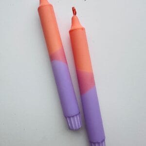 Pastel Peach/Lilac Dinerkaars
