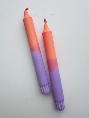 Pastel Peach/Lilac Dinerkaars