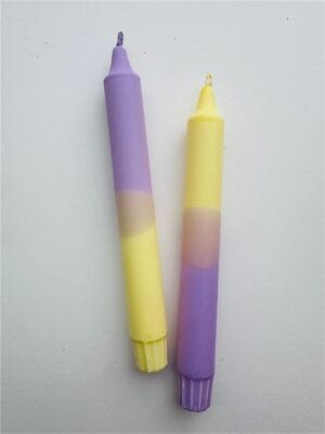 Pastel Yellow/Lilac Dinerkaars