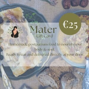 Mater €25 cadeaukaart: Voedzame kraammaaltijden
