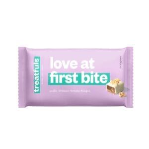 Love at First Bite: Witte chocolade, karamel en pinda repen