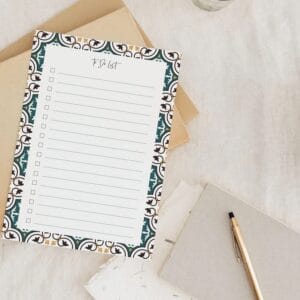 Green To-Do List Pad