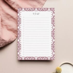 Pinky To-Do List Pad