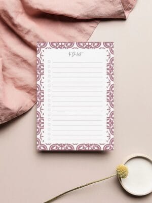 Pinky To-Do List Pad