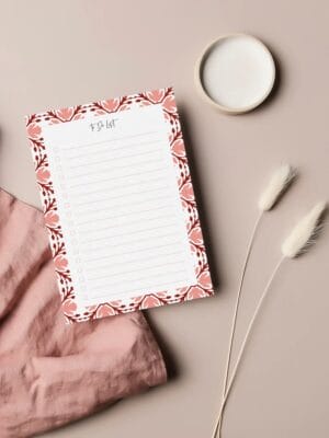 Rosy To-Do List Pad