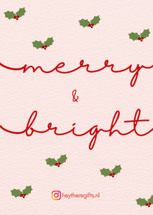 Merry & Bright - Wenskaart